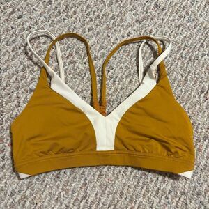 Lululemon New Ambition Bra Fools Gold / Light Ivory- Size 6